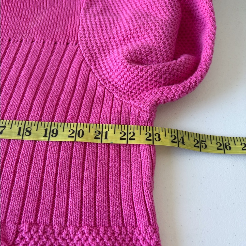 Appleseed’s LP Pink Long Sleeve Rolled Neckline Cotton Sweater Casual Office - Picture 12 of 13